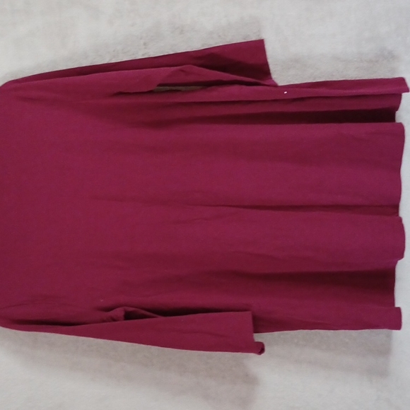 Kim Rogers Relaxed Fit Women's Red  Turtleneck Shirt 3/4  Sleeve Size L. - Picture 4 of 9